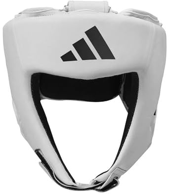 Adidas Boxing Head Guard Adjustable Non-Slip Head Guard for Cheeks, Forehead, Ear Protection for Boxing, Training Gear, Sparring, Blue, Red, Black