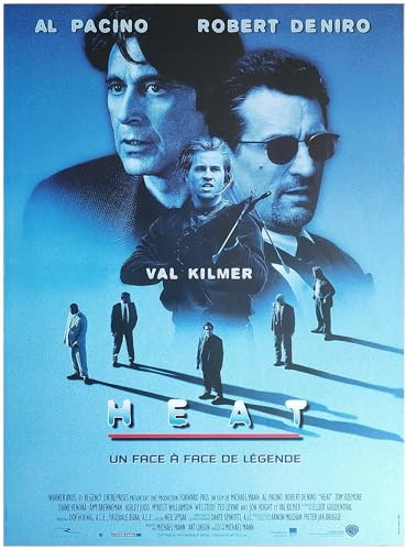 HEAT - Poster cinematografico originale formato 54 x 40 cm arrotolato) film 1995 Michael Mann Robert De Niro Al Pacino