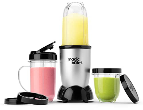 Magic Bullet Blender, Small, Silver, 11 Piece Set