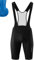 Gonso Sitivo Bib, Kurze Herren Träger-Radhose, Mit Sitivo Blue Comfort Sitzpolster, Hohe Bewegungselastizität und Antirutsch-Silikon-Beingummi, Enganliegende Passform, Schwarz/Blau, Gr. XL