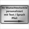 INDIGOS UG - Schilder selbst gestalten mit Pfeil - Schild personalisiert - Edelsstahllook - Aluverbundplatte 8 Größen - personalisiert - Text - Schrift - für Garage, Hotel, Parkplatz, Schule,