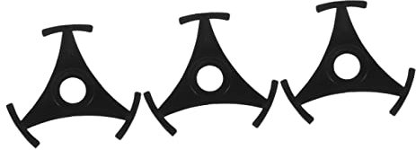 Parliky Vinyl Record Adapter 3Pcs 45 Disc Converter Turntable Accessory Durable Plastic Record Hole Adapter for Vinyl Player