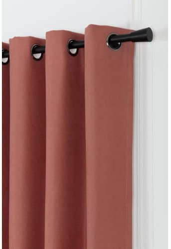 Moondream DecibelControl™ 3en1 Cortina Antirruido | Aislamiento Acústico | Térmico Invierno+Verano | 100% Opaca | Tecnología patentada | Fabricada en UE | Ollaos | Rojo MC7005 | 130An x 250Al cm