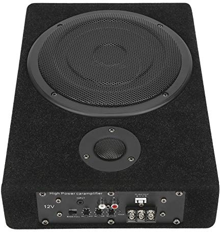 Cocoarm Bil Subwoofer Högtalare Aluminiumlegering Bashögtalare med Inbyggd Förstärkare 8in 180W 12V Låg Distorsion Under Sätet Ljudsystem för Bilar Lastbilschaufförer