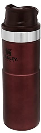 STANLEY Trigger Action Travel Mug 0.47L Wine – Keeps Hot for 7 Hours - BPA-free Stainless Steel Thermos Travel Mug for Hot Drinks - Leakproof Reusable Coffee Cups