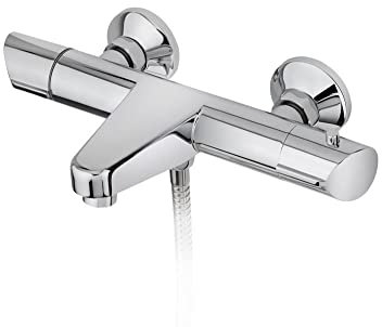 Strohm TEKA Mitigeur de baignoire SINEU Thermostatique de bain/douche avec SafeTouch et anti-brûlures.