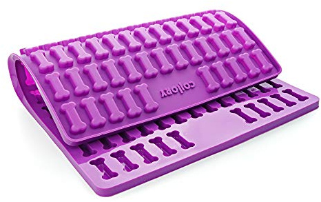 Collory Medium ben (3,2 cm) silikonbakmatta, bakform för medelstora gör-det-själv hundkakor och godis, benbakform, pralinform, chokladform, non-stick och livsmedelssäker (BPA-fri)