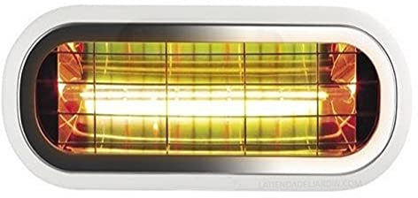 Estufa de infrarrojos de Terraza, Calefactor por Infrarojos 2000W, Radiador Eléctrico para Exterior-Interior, IP 65
