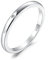 JewelryPalace Klassisch Solitär Zirkonia Band Ring Damen,Silberringe Hochzeitsringe Damenring Silber 925 Trauringe Eheringe für Frauen, Vorsteckring Stapelring Bandring Schmal, Ringe Set Schmuck 59