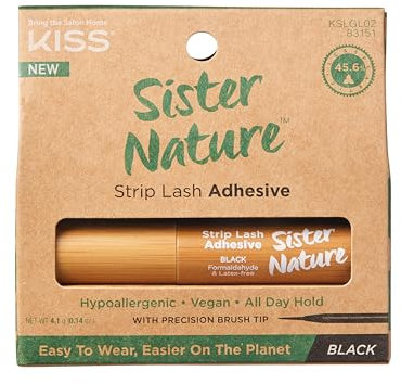 KISS Sister Nature Strip Lash Glue Black 4.1g