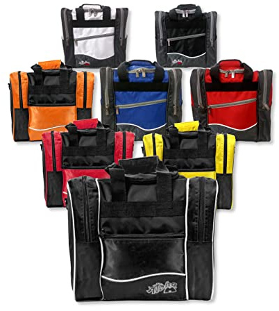 Aloha Deluxe & Wave Single Tote - Bolsa de bowling con compartimento para zapatos y compartimento para accesorios, para mujer, hombre, niños, principiantes, avanzados, color negro