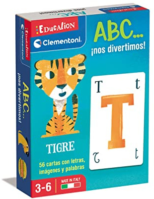 Clementoni, A B C... Nos Divertimos, Juego Educativo, Juego Educativo para Aprender el Alfabeto y primeras Frases, Juguete niños 3 años, Juguete en español (55495)