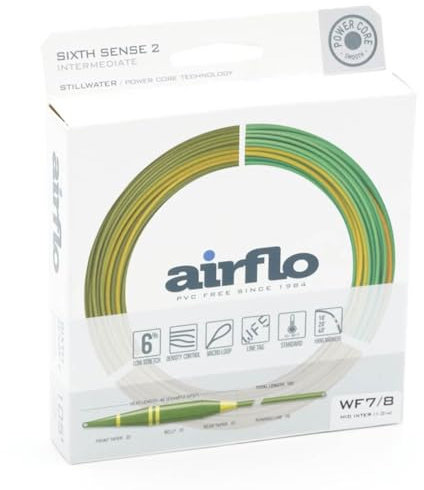 Airflo Sixth Sense 2 Mid Intermediate Fly Line 7/8 wt Translucent Tan