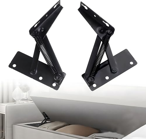 svpfuo 2 herrajes de elevación, bisagras para muebles con resorte para plegarse, sistema de elevación para puertas de muebles, adecuado para sofás plegables, camas plegables y tableros plegables
