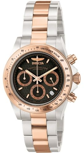 Invicta Speedway Orologio da Uomo in acciaio inossidabile con movimento Quarzo - 39mm, Bicolore / Rosa Oro