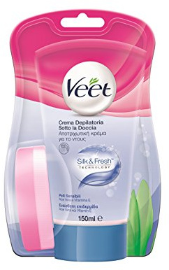 Veet - Haarentfernungscreme für empfindliche Haut, 150 ml, 3er-Pack