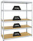 PROREGAL Schwerlastregal Giant Elephant Verzinkt 180x150x60cm Fachlast 200kg Kellerregal, Steckregal, Garagenregal, Lagerregal