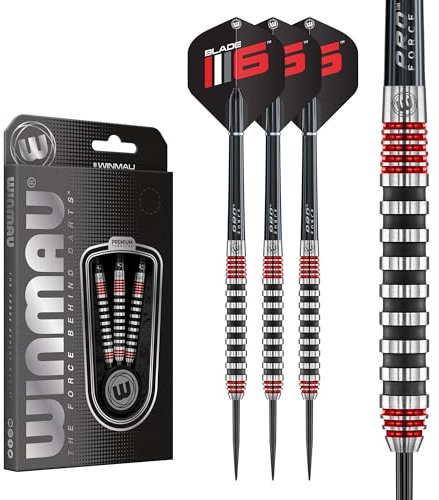 WINMAU Advance 500 Series Rot 24g Dartpfeile mit dartflüge und Dart stiele