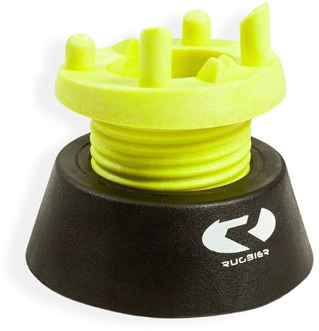 RUGBIER – Verstellbares Rugby-Tee – Ballhalter für Rugby – Kicking Tee für Training und Wettkampf – Farbe Gelb/Schwarz