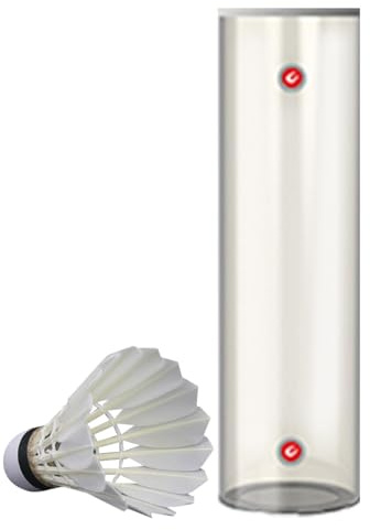 Naqqios Tube pour boules de badminton, tube de badminton - tube magnétique porte-boules de badminton - récipient pour balles de badminton adapté aux débutants pour parcs, gymnase, cour, terrain
