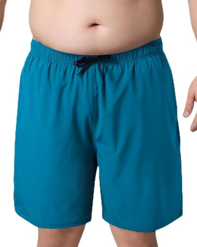 Arcweg Herrbadshorts i plus size för män badbyxor stora och långa snabbtorkande badshorts XXL-6XL