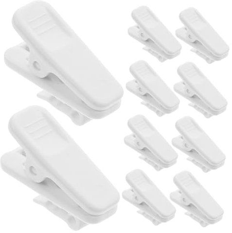 Genérico 10 Piezas Clip de cable universal para auriculares Clips organizadores de cables lazos de alambre cable clips clip cable clip de fijación de auriculares clip de cable de auricular