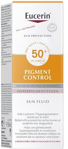 EUCERIN – Protection Solaire Visage Anti-Tâches SPF 50+, Texture Fluide Légère (Spray 50mL) - lot de 2 - Vendu par Lot