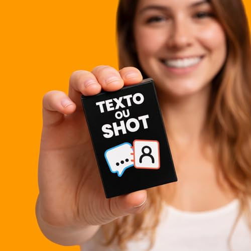 Fhanely Texto ou Shot – Jeu de Cartes à Boire – 100 Cartes – Jeu de Soirée Adulte 2 Joueurs et Plus