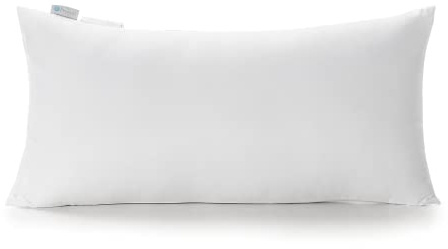 Acanva Polyester dekorativa rektangulära inlägg för prydnadskudde, allergivänliga formfyllningskudde imitationsfyllning, 40 x 66, vit, 1 st (paket med 1)