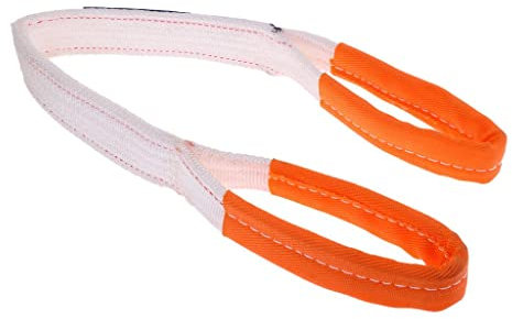 Heavy Duty Recovery Tow Strap - 2'' X 3.28' with 4400 lbs (2 Ton) Capacity - Tree Saver Winch Straps with Reinforced Loops - for Truck, ATV, Boat