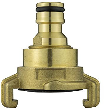 Professional Watering aid Brass Adaptor Claw Fitting to Universal Garden Hose Click Lock Male,Twist and Lock on-Will NOT Blow Off-Ideal for Pressure washers