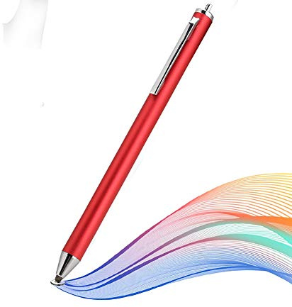 143 Stylet, tête en Tissu Stylo à écran Tactile Stylo numérique Stylet Portable pour/pour pour/pour Smartphones et Tablette(Rouge)
