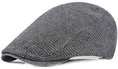 RoadLoo Béret Homme, Casquette Béret Classique en Coton Ajustable Coton Casquette Plate Vintage Loisirs Traditionnelle Chapeau pour Homme Printemps Eté Automne Hiver Extérieur
