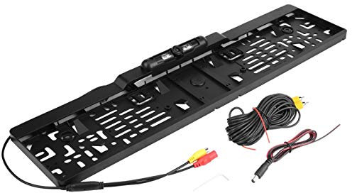 Kfz-Kennzeichenrahmen mit Rückfahrkamera nummernschildhalterung Auto mit Kamera, europäischer Kfz-Kennzeichenrahmen mit Rückfahrkamera(Infrarot)