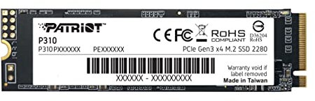 Patriot P310 M.2 PCIe Gen 3 x4 960GB SSD a Basso Consumo - P310P960GM28