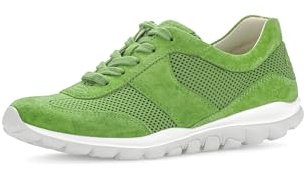 Gabor Damen Low-Top Sneaker, Frauen Halbschuhe,Wechselfußbett,straßenschuhe,Strassenschuhe,Sportschuhe,Freizeitschuhe,Green,39 EU / 6 UK