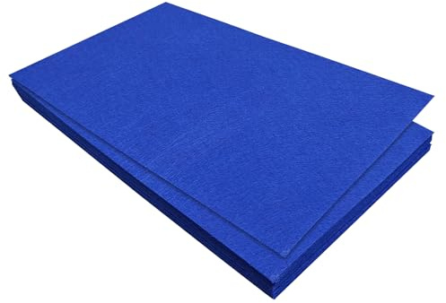 Jtnohx Feutrine, Tissu de Feutre 11 Pièces, Feutrine Loisir Creatif 17.78×28.7cm, Feuille de Feutre pour Couture (Bleu foncé)
