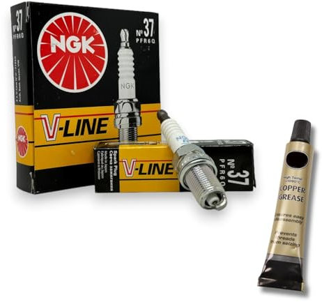 4x Zündkerzen V-Line passt für Audi TT 8N 1.8 Bj. 1998-2005 + Kupferfett