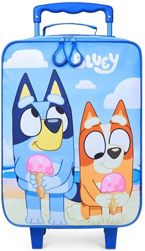BlueY Valise Cabine Enfant Sac à roulettes Valise Pliable Bingo Bagage à Main Poignée Télescopique Trolley Voyage 46x30x18cm 15L S (L46cm x W30cm - 15L, Bleu)