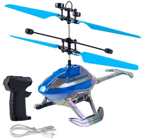 Radio Controlled Airplane | Helicopter Drone with Gesture Control and LED Lights, Garden Living Room