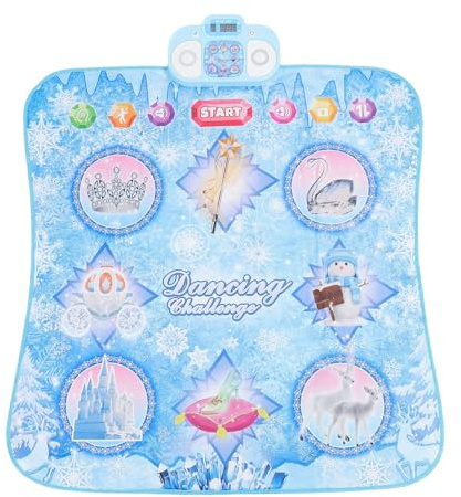 NOENNULL Alfombrilla electrónica de juego de baile para niños, alfombrilla de juego para niños, reproductor único, juego de desafío de música electrónica para entretenimiento diario