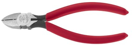 Klein Tools 72192 - Alicates de corte diagonal tipo D-6 para trabajo telefónico, fabricados en Estados Unidos, con muesca peladora en V, 15,2 cm