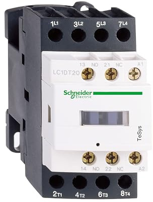 Schneider Electric, TeSys D contactor - 4P(4 NO) - AC-1 - <= 440 V 25 A - 240 V AC 50/60 Hz coil, LC1DT25U7