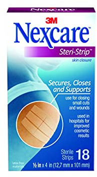 Nexcare(TM) Steri-Strip(TM) Skin Closure, H1547, 1/2 in x 4 in, 18 Strips