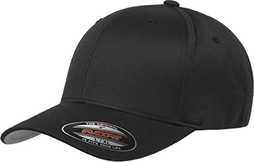 Flexfit 6277 Wooly Combed Twill Cap Black
