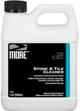 MORE - Stone & Tile Cleaner - Grout & Floor Cleaner for Natural Stone, Marble, Concrete, Ceramic, & Porcelain - Water-Based Grout Cleaner for Tile Floors - Concentrated Formula - pH Neutral - 32oz