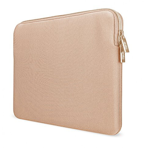 Artwizz Neoprene Sleeve Tasche kompatibel mit MacBook Air 13 (2025-2018), MB Pro 13 (2020-2016) - Schutzhülle mit Webpelz, extra Schutzrand, Gold, 13 Zoll