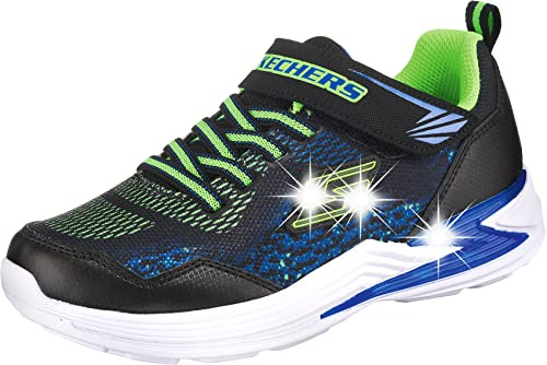 Skechers Erupters Iii - Derlo, Scarpe da Ginnastica Bambini e ragazzi, Nero Black Mesh Synthetic Blue Lime Trim Bblm, 37 EU