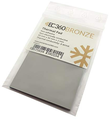 EC360® Bronze 8W/MK Pad termico (50 x 50 x 2,0 mm)