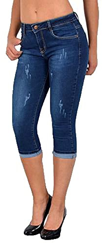 Verano De Las Mujeres De Moda De Cintura Alta Skinny Jeans hasta La Rodilla Denim Capri Pantalones Pantalones De Cintura Alta Jean Legging Slim Stretch